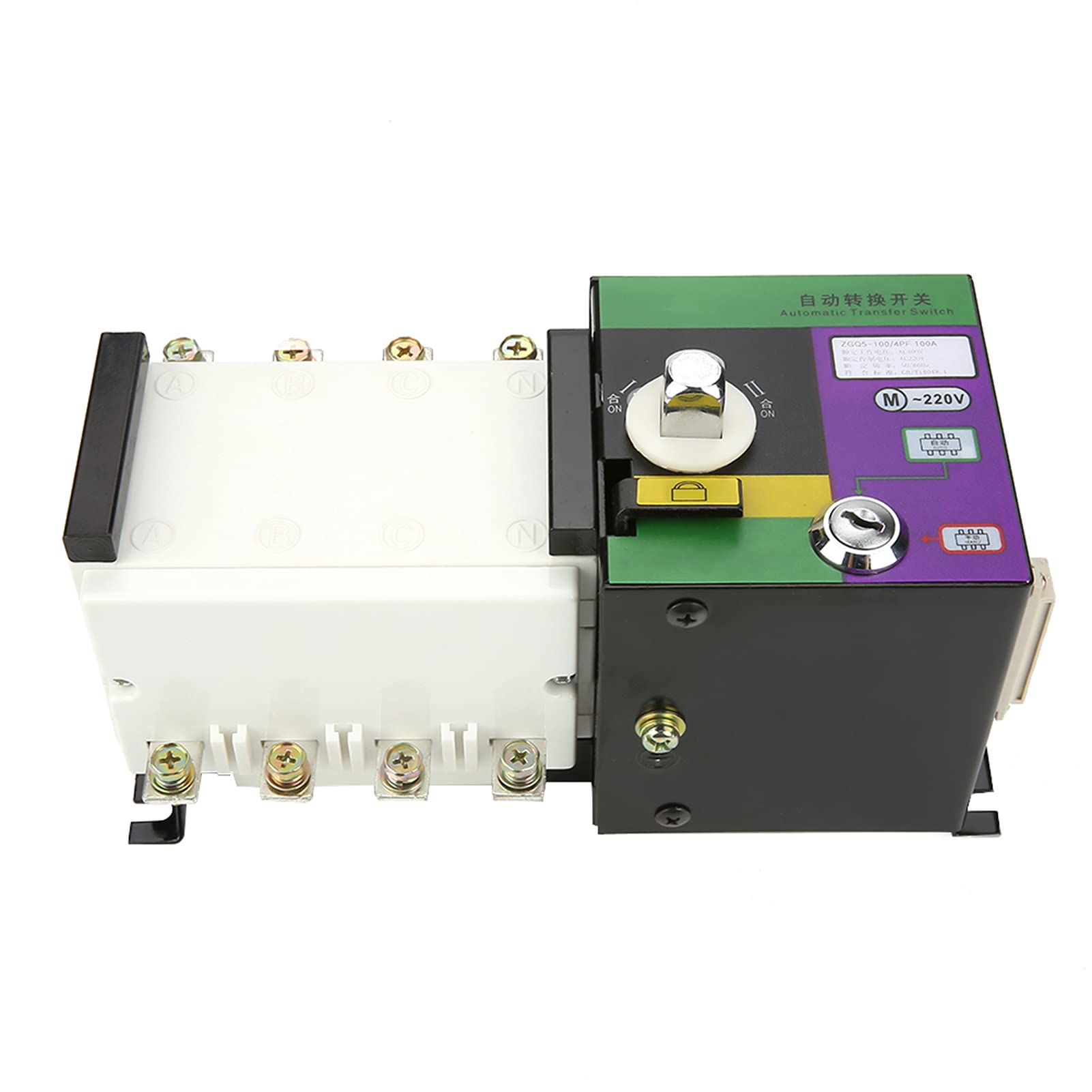 Conmutador de Transferencia Automática de Doble Potencia ZGQ5-100/4PF para una Gestión de Energía Confiable y en Sistemas de hasta 100 A/4P