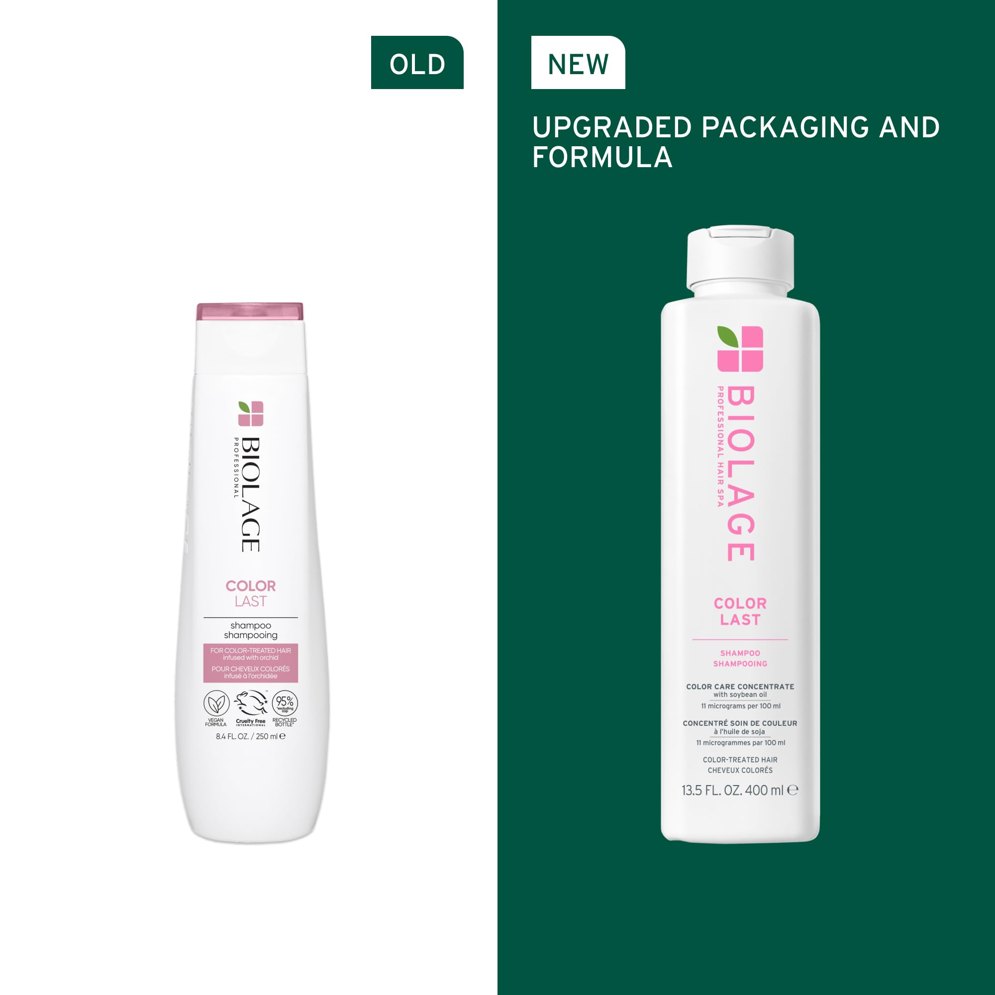 Biolage Color Last Shampoo, Helps Prevent Colour Fade, For Colour-Treated Hair, Enriched With Soybean Oil, 400ml - Image 2