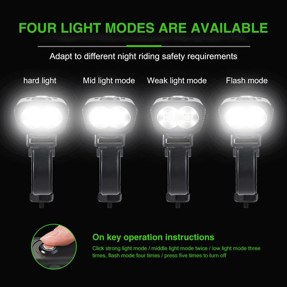 Faro Anteriore per Bicicletta da 8000 Lumen, Batteria da 10000 mAh, Impermeabile IPX5, Torcia con Ricarica USB, Faro per MTB e Ciclismo su Strada.