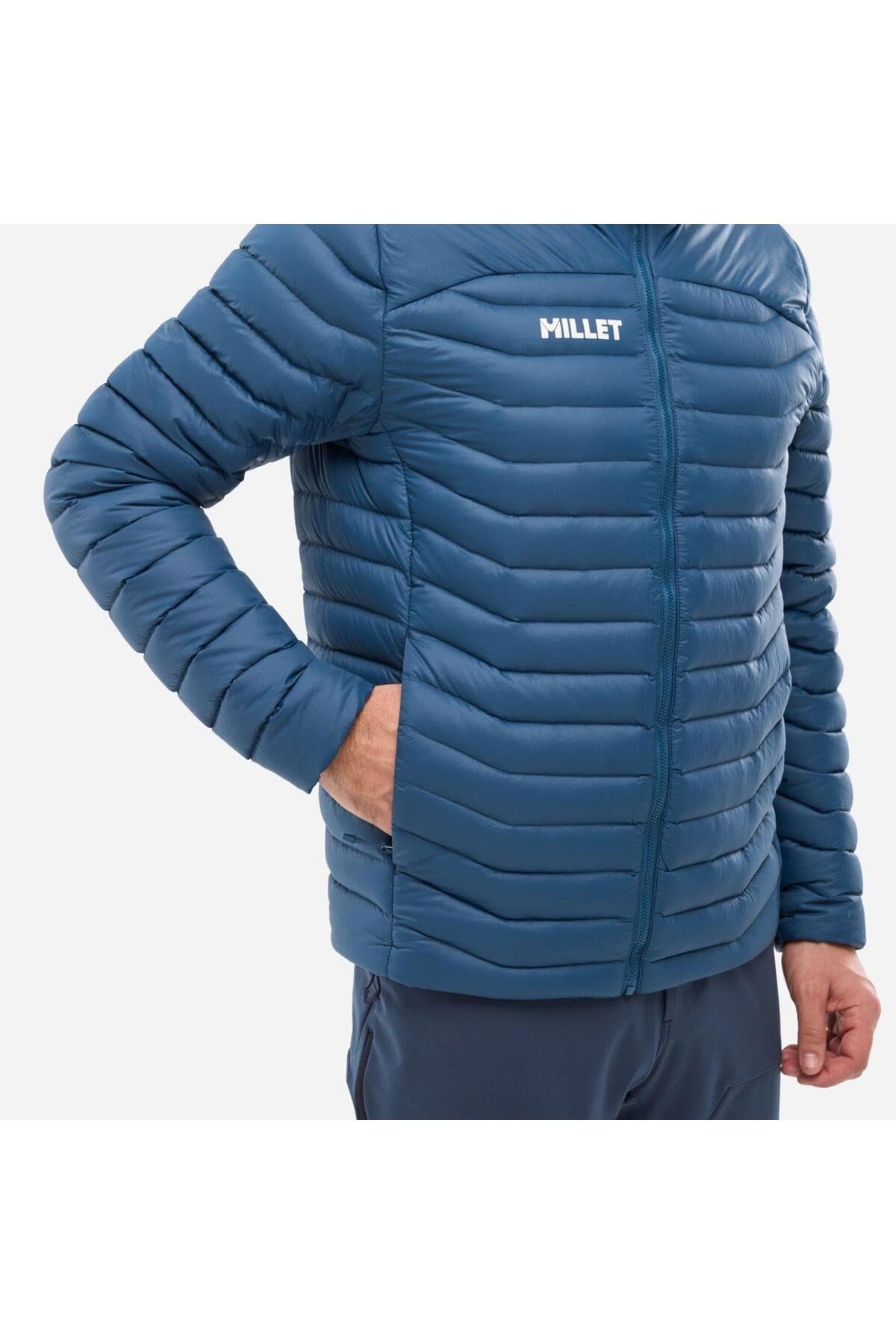 MILLET Doudoune Homme EVOLE LIGHT 700 HD Compressible Légère Déperlante (FR/ES, Alpha/lettres, S, Taille normale, Taille normale, Bleu Foncé)
