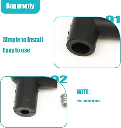 Miniatura 4 de 135-053 STE 135-053 Bota de bujía para alambre de 0.197 in Para alambre de 0.197 in Se utiliza en motosierras y recortadoras - (4PCS)