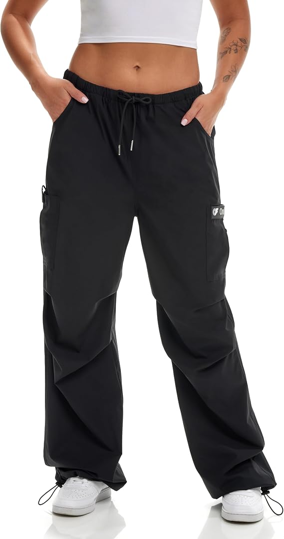 OnlyFans Unisex Cargo Pants Elastic Drawstring, Multi-Pocket, Comfortable Fit for Casual or Outdoor Wear