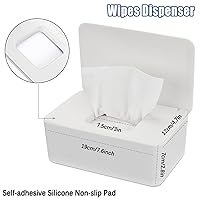 Vista 2 de NOVWANG Dispensador de toallitas, soporte para toallitas para bebés, mantiene las toallitas frescas, contenedor de toallitas recargables