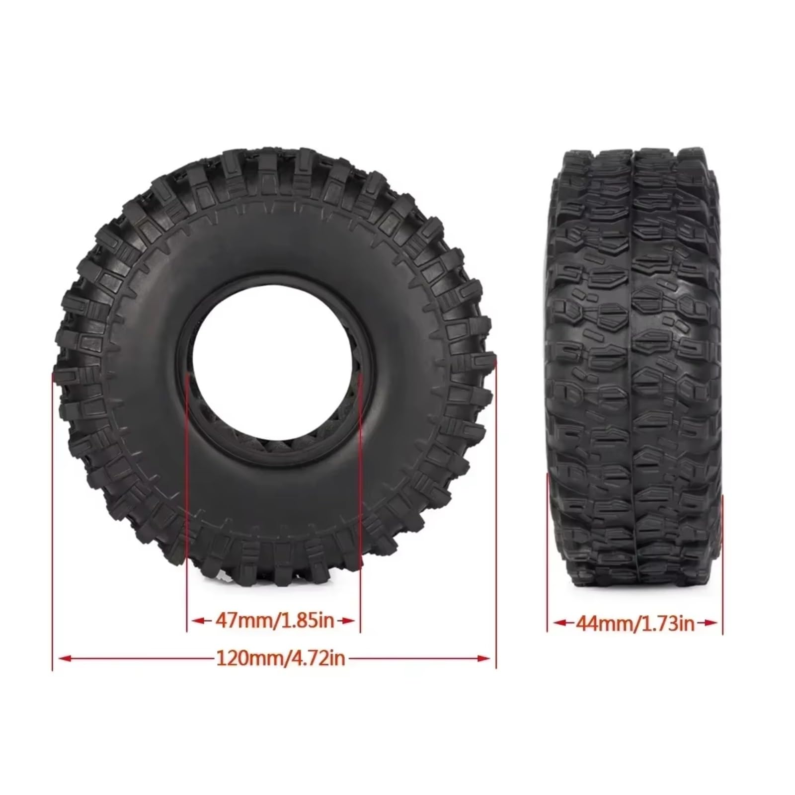 Neumáticos Crawler para Traxxas para TRX4 para Redcat Gen8 1/10