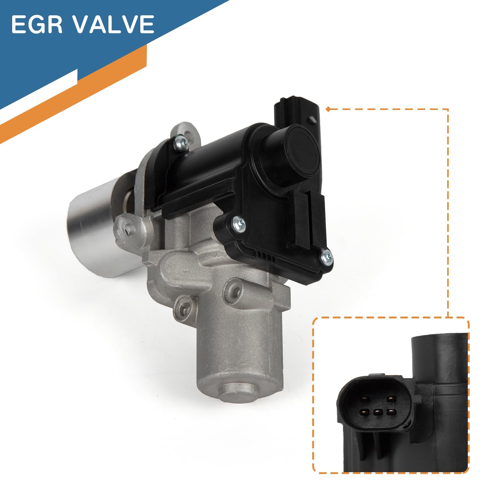 Vanne EGV1151 EGR pour Ford F-250 F-350 F-450 F-550 Super Duty 2008 2009 2010 6,4 L V8 remplace EGR4511 8C3Z9D475D EGR19123 4F2061 70-6344 2 706 342 1902-485442 1902485442