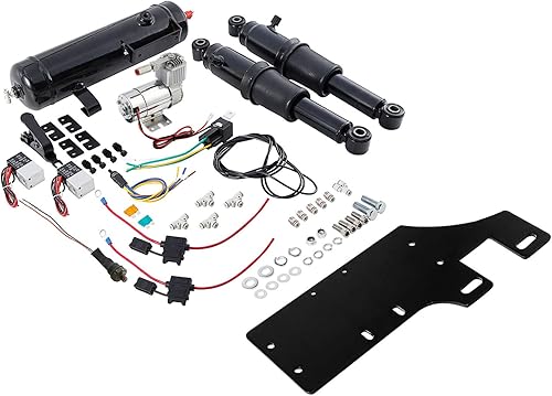 TCMT Suspensión de aire trasera con tanque de aire para Harley 1994-2025 Road King Road Glide Street Glide Electra Glide Ultra Limited