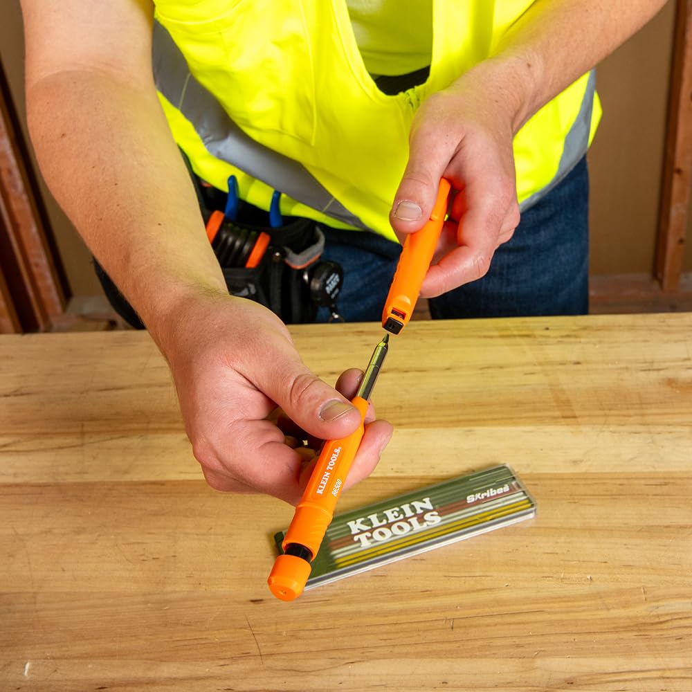 Klein Tools 86503 Skribes 2.8 mm Mechanical Carpenter Pencil Lead Refills, Assorted Color Leads for Woodworking and Construction, 10-Piece - Image 5