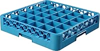 Vista 8 de Carlisle FoodService Products RG3614 OptiClean - Estante de vidrio con 36 compartimentos, compartimentos de 2.94 pulgadas, color azul (paquete de 6)