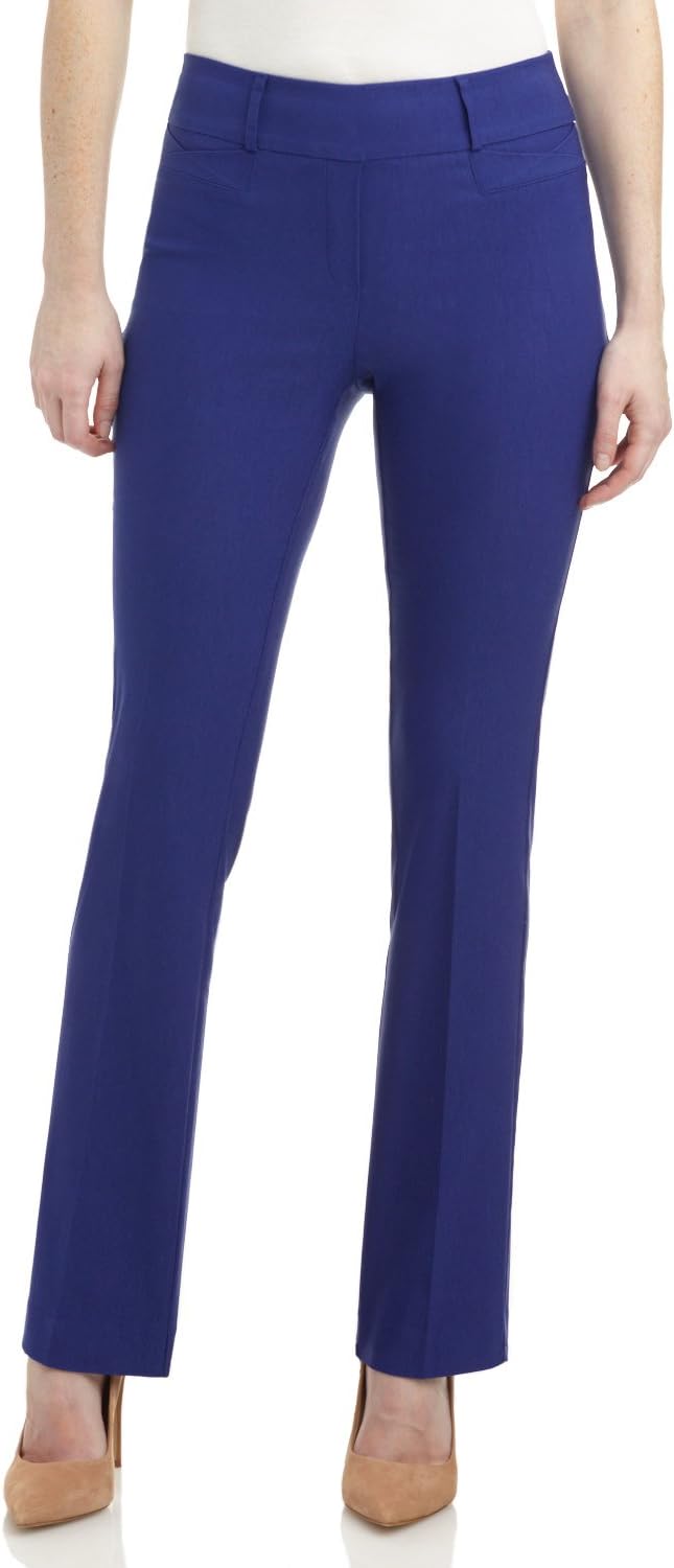 Rekucci Womens Ease into Comfort Fit Barely Bootcut Business Casual Stretch Pants in Regular/Tall/Petite fit - Image 2