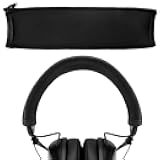 Flex Fabric Headband Cover Compatible with V-Moda Crossfade LP/ LP2/ M-100/ Wireless Headphones, Replacement Repair Part, Easy DIY Installation (Black)