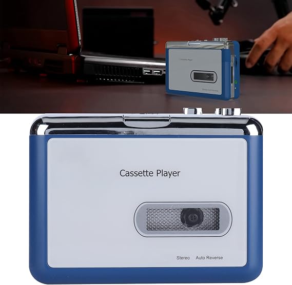 Bluetooth Cassette Player Auto Reverse Tape Player Bluetooth Output to Headphone Speaker