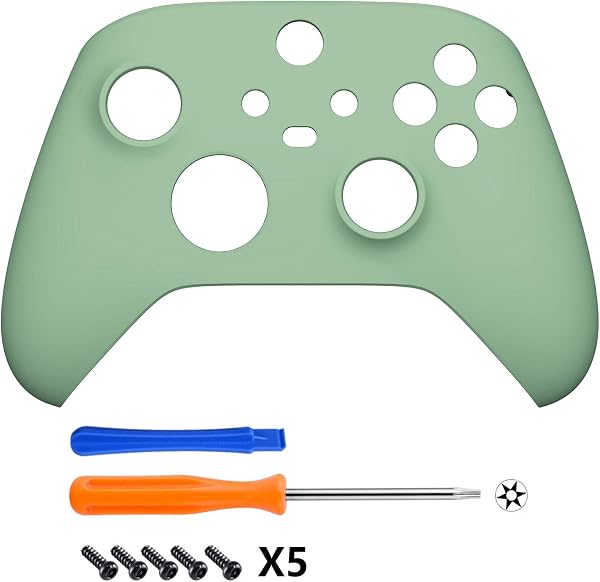 eXtremeRate Replacement Shell for Xbox Series X & S Controller - Personalized Upgrade - Matcha Green Custom Cover Case Faceplate Cover for Xbox Core Wireless Controller [Controller NOT Included] - 3