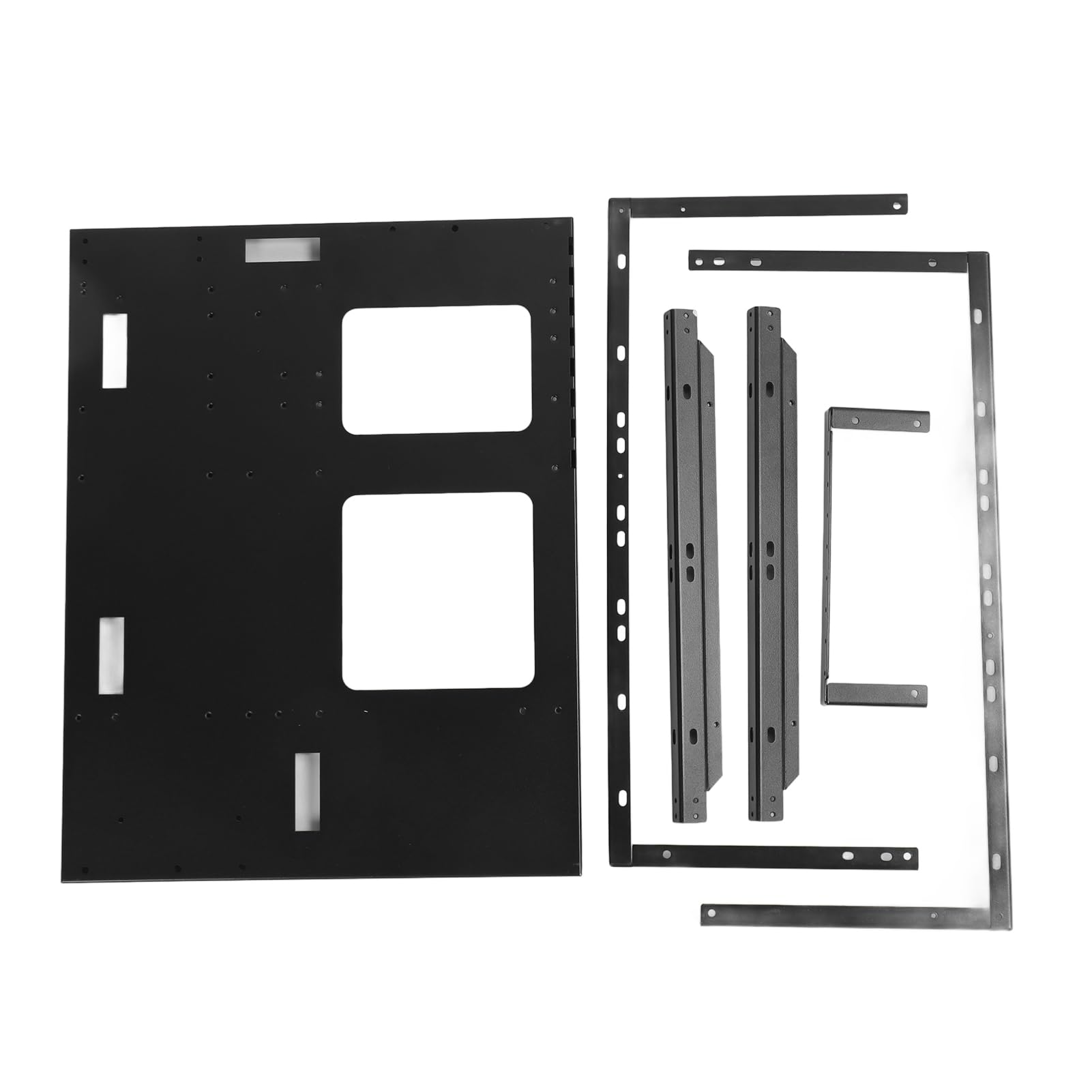SENECESLI ATX Otwarty Podwozie Stojak na obudowę, DIY Zmontowany Potężny Stalowa Płyta Chłodząca PC PC Case Otwarta Ramka dla MATX ITX