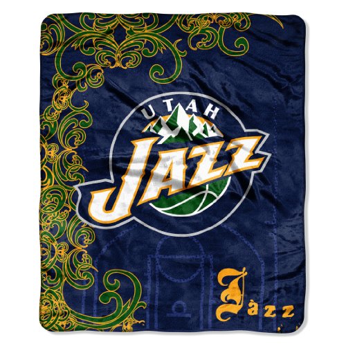 NBA Utah Jazz Micro Raschel Throw Blanket, Street Edge Design