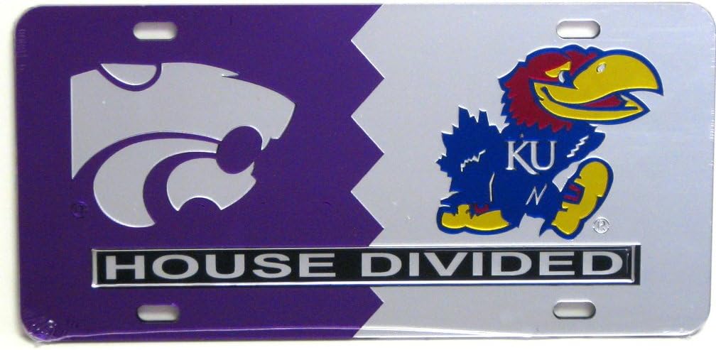 Kansas State / University of Kansas House Divided License Plate