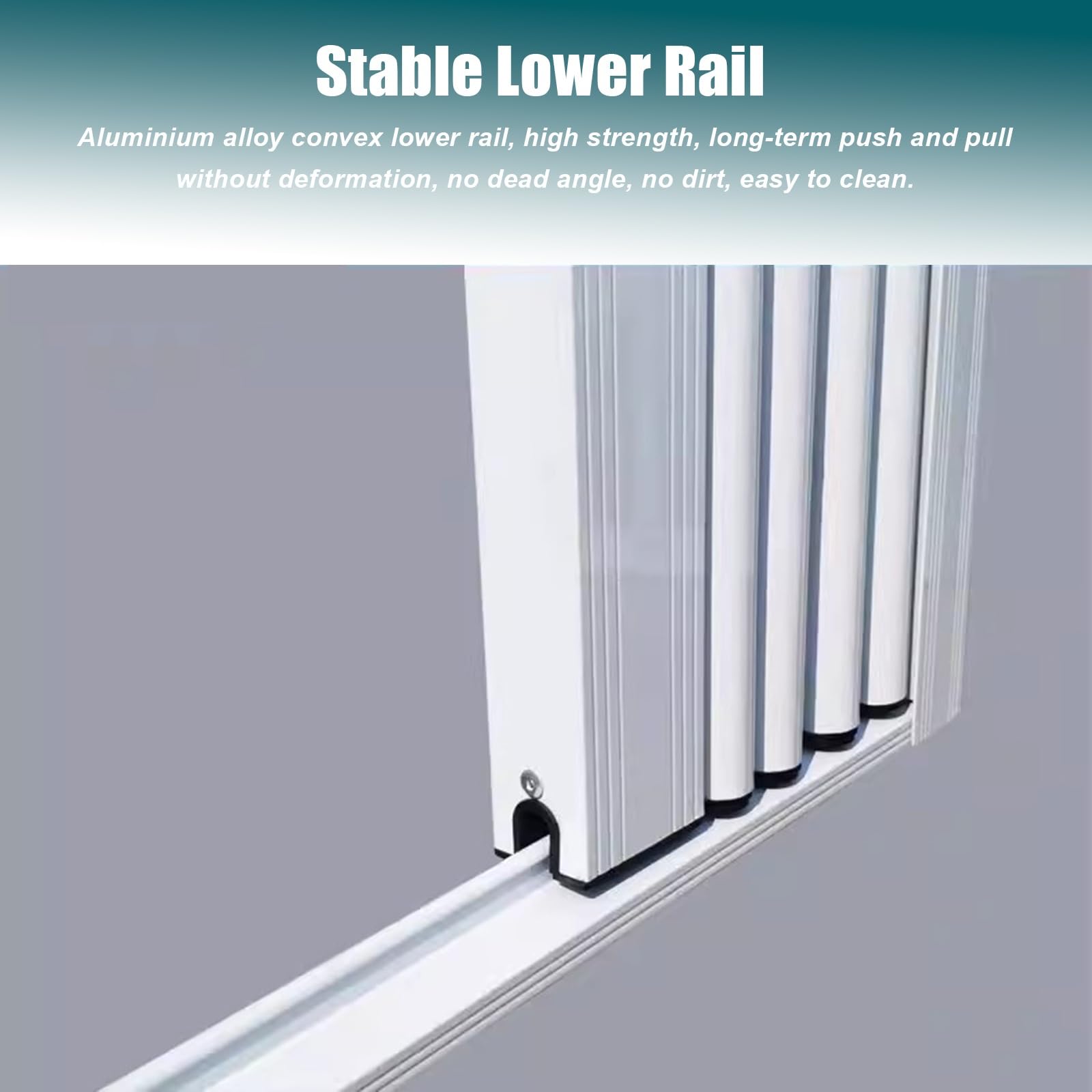 Genérico Puerta de Seguridad retráctil para Puertas y Ventanas correderas, Barrera de Aluminio Resistente a Ladrones, Protege Perros y Gatos, diseño Duradero, solución de Seguridad para el hogar