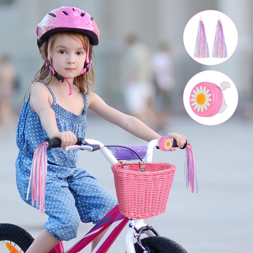 Flintronic Sonnette De Vélo Enfant - Cloche Guidon Avec Son Clair Et Bandes Colorées