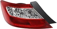 Vista 1 de Evan Fischer Lente de luz trasera y carcasa compatibles con Honda Civic Coupe 2006-2008 lado del conductor