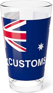 Australian Customs Flag 1988-2015 (Australia) Pint Glass 16oz