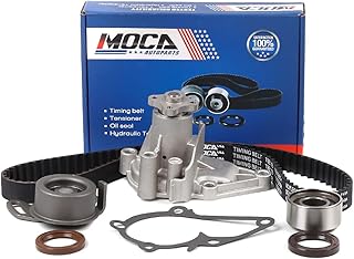 MOCA Timing Belt Kit Water Pump Fit 1996-2011 for Hyundai Accent 1.5L 1.6L, 2006-2011 for Kia Rio 1.6L, Rio5 1.6L G4F G4ED G4EK TCK282 146-1230