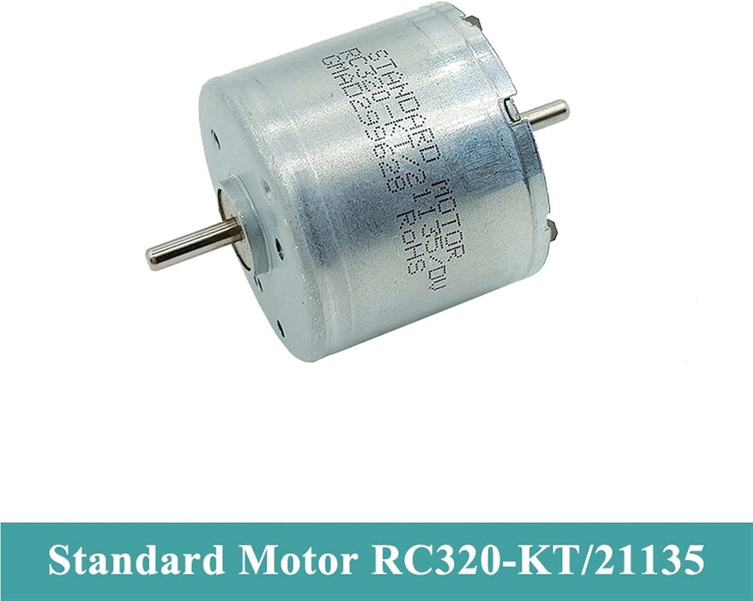 AOKLEY Motor RC320-KT/21135 Dual Shaft Micro 320 Motor DC 3.7V 5V 6V 7.4V 17000RPM High Speed Mini 24mm 1Pcs