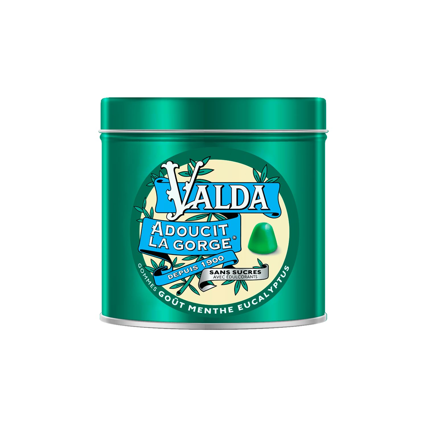 Valda Gommes Sans Sucres Goût Menthe Eucalyptus Adoucit La Gorge 140 G