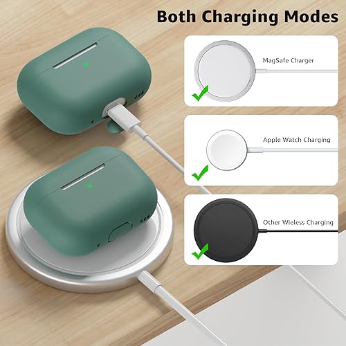 Vista 4 de Compatible with Airpods Pro 2 Case, Soft Silicone Skin Cover Protective Cases with Cleaner kit and Lanyard Compatible for AirPod Pro 2nd