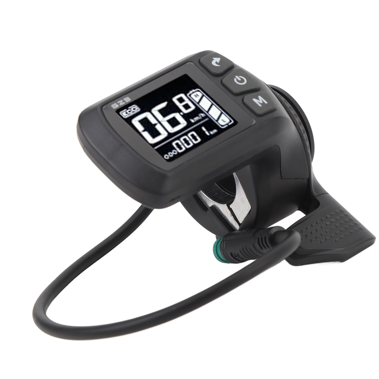 LCD-Display für Elektrofahrräder, Wasserdichter ABS-Hintergrundbeleuchtungsbildschirm mit 5-poligem Anschluss, für 24 V, 36 V, 48 V, 60 V, Elektrofahrräder, Roller