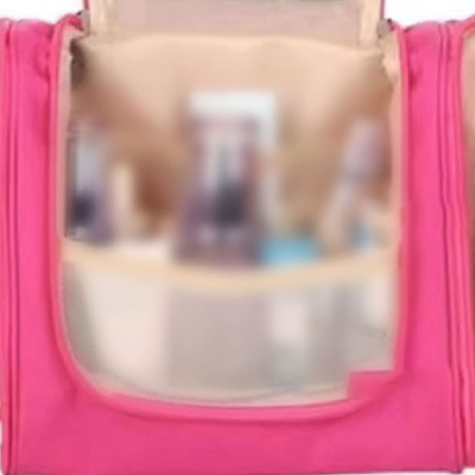 JINGYAN Borse da toilette Portable Women Cosmetics Waterproof Bags Zipper Storage Make Up Carry on Travel Makeup Handbag