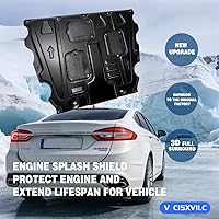 Vista 4 de Guardabarros Protectores de Motor para Ford Fusion 2013 2014 2015 2016 2017 2018 2019 2020 Protectores de Escudo Antisalpicaduras de Motor Delantero