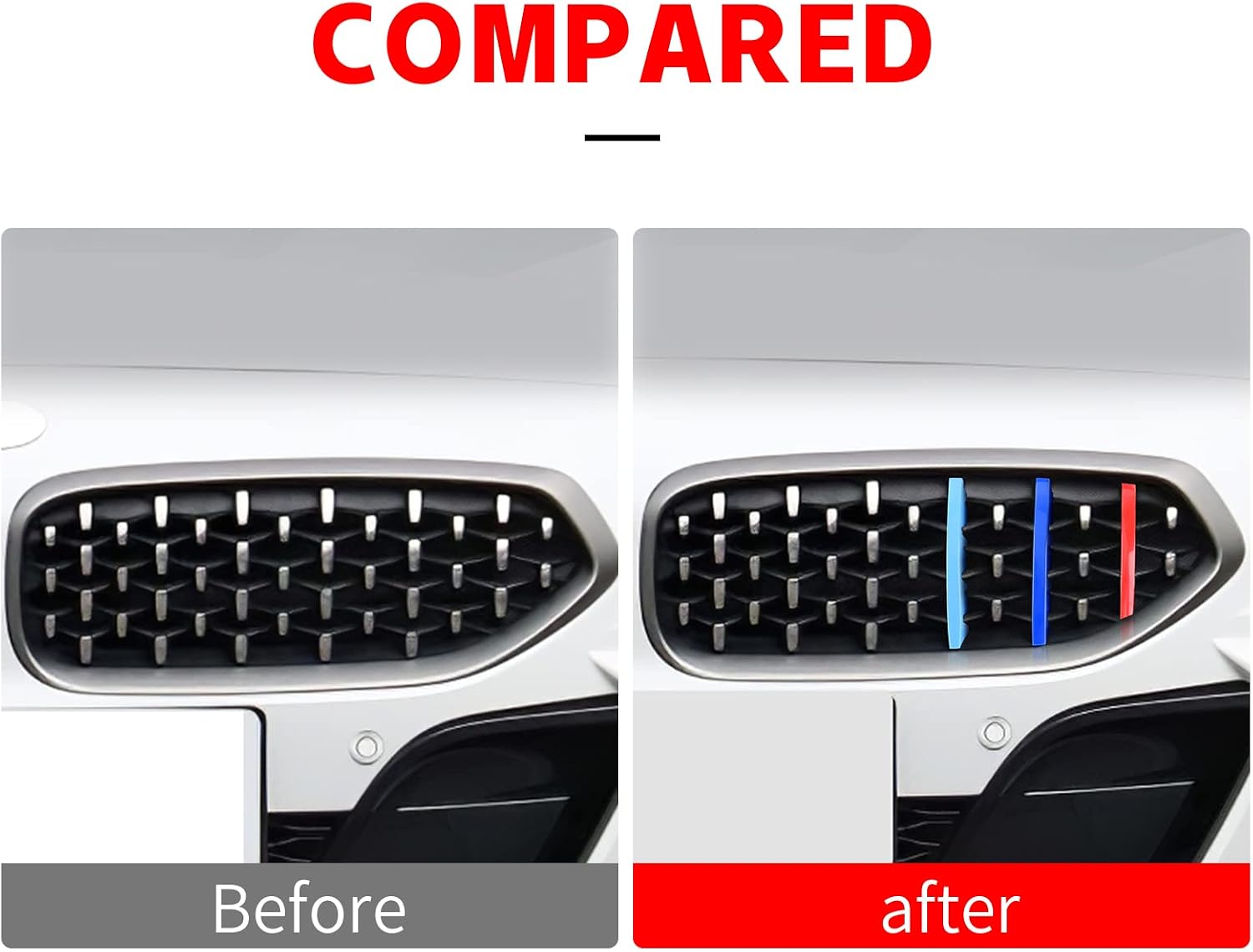 KUNGKIC Front Grille Insert Trims Strips Grills Cover Compatible with 2019-2022 BMW Z4 G29 sDrive20i sDrive30i M40i Sport Exterior Decoration Accessories 3 PCS