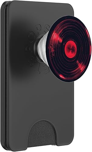 Red Vinyl Record Player Vinyl Collector Retro Music Lover PopSockets PopWallet for MagSafe