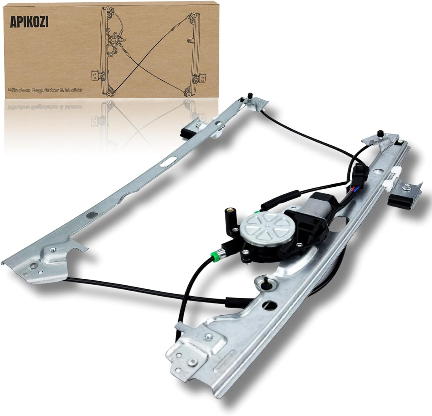 Front Passenger Side Window Regulator with Motor - Compatible with 2007-2014 Chevy Silverado 1500/2500HD, Tahoe, Suburban, GMC Sierra, Yukon, Cadillac Escalade - OE Replacement 741-443