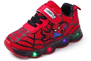 Epic Spider-Man Luminous Shoes - Glowing Avengers Superhero Sneakers