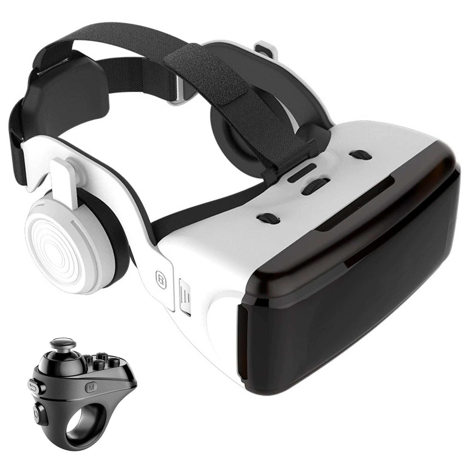 VR Brille, 3D Virtual Reality Headset Mit HD-Anti-Blaulicht-Linsen, VR Glasses Augenschutz Brille PC Unterhaltung, für iPhone Samsung Android 4,7–7,2 Zoll(A)