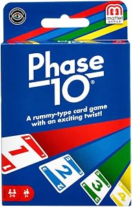 Mattel Games Phase 10 Card Game for Families, Adults and Kids, Challenging & Exciting Rummy-Style Play