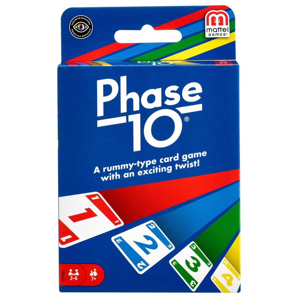 Mattel Games Phase 10 Card