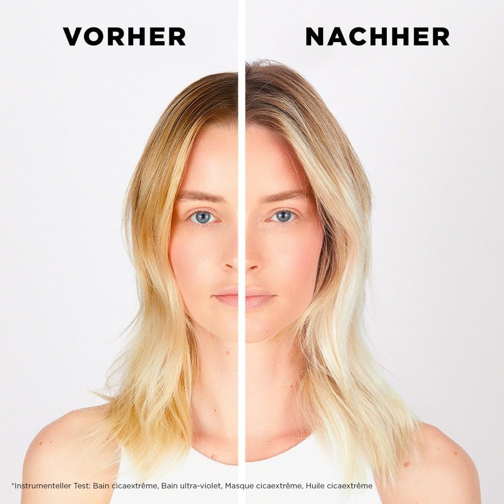 Kérastase, Blond Absolu, Pflegeroutine mit Shampoo, Anti-Gelbstich Haarmaske, Haarspülung und Serum für blondiertes oder natürlich blondes Haar