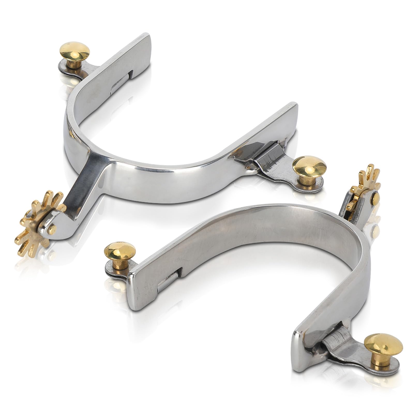 Frdhee Horse Spurs, Pack of West Cowboy Spurs Stainless Steel Western  Spurs in Western Cowboy Style with Gear Spurs for Riding Boots, Men, Riders