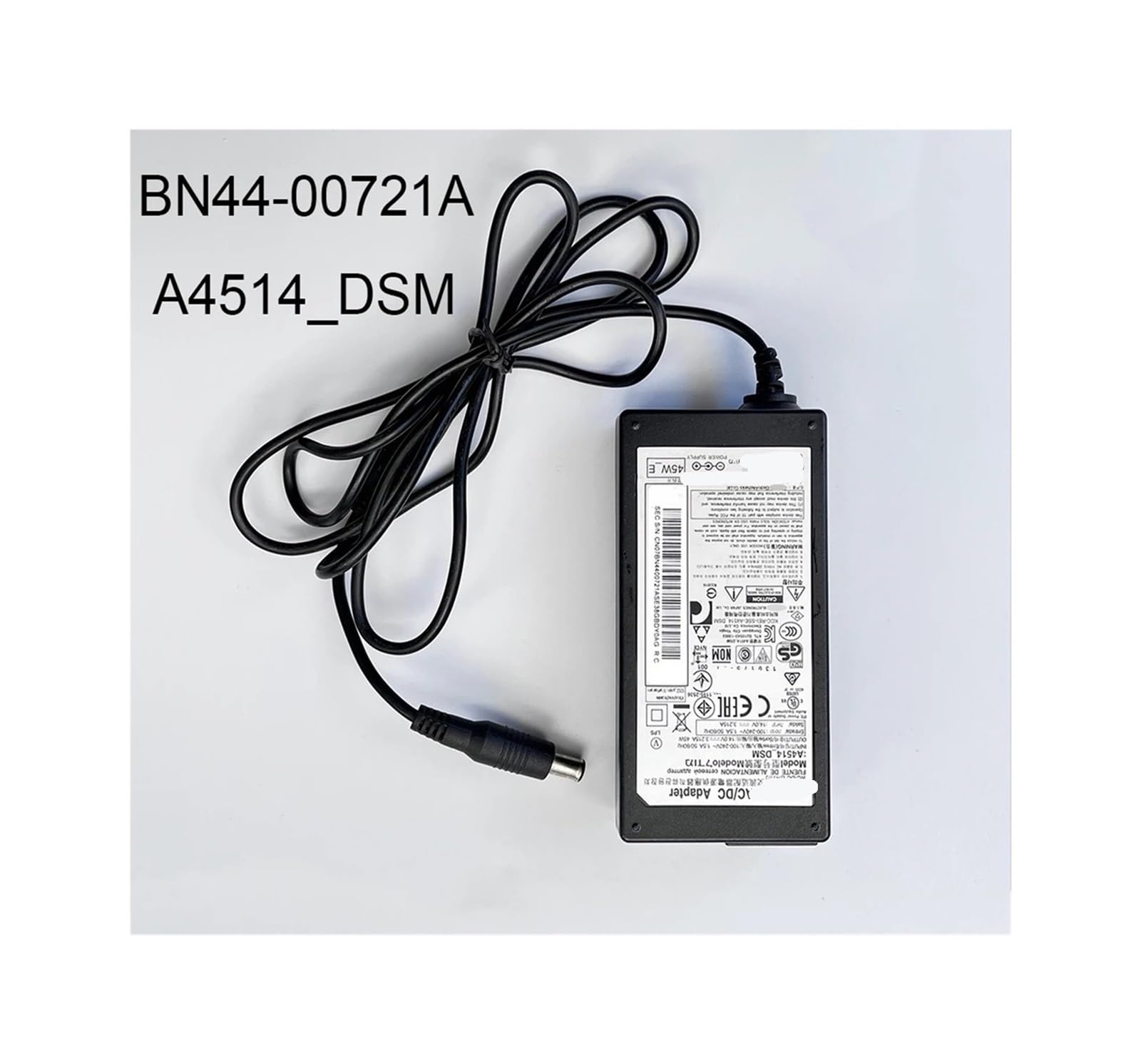 Monitor De Línea De TV Adaptador AC/DC Cargador De Corriente BN44-00721A A4514_DSM 14V 3.215A 45W Es For T27D390E U28E570D U28E590D S27E591C, Cable HDMI