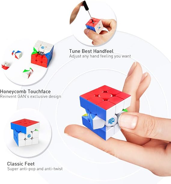 GAN 330 Mini Cube، هدية لعبة ألغاز مكعب السرعة 3x3 للأطفال، 1.2 بوصة، إصدار الذكرى السنوية العاشرة
