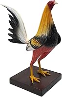 Handmade Agave Fiber Rooster Sculpture - 7" Artisan Gallo Statue for Home Decor by VITOFARMA