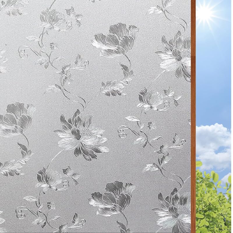 Image of Elora Pattern GlassFilm Window Film Window Sticker Glass stickerFor Privacy, Sun Control, Decor for Home, Office & Bathroom (24 Inch X 36 Inch)