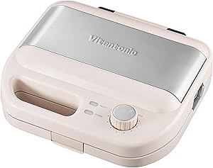 [ ビタントニオ 公式 ] ワッフル＆ホットサンドベーカー (VWH-600-I)【 新カラー登場！2種類のプレート付き 】 ホットサンドメーカー 電気 ワッフル メーカー サンドイッチメーカー (アイボリー)