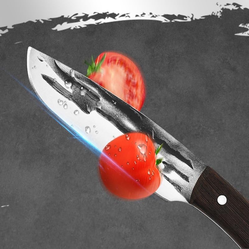 Meat Cleaver,Cleaver Knife Handmade Forged Stainless Steel Kitchen Meat Knives Fish Boning Knife Slaughtering Cleaver Butcher Knives, LAMAJIGA5844