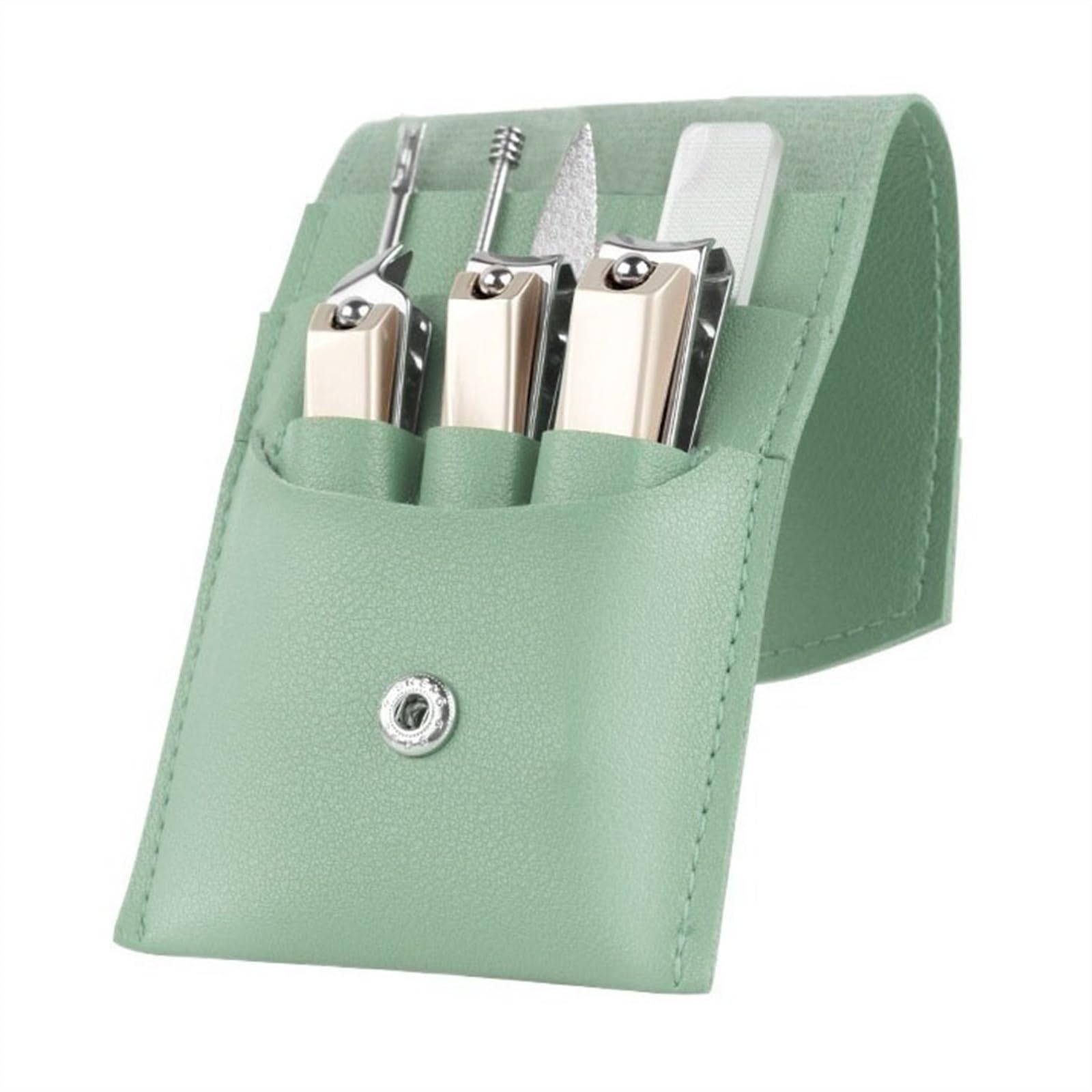 YJYJY Manicure Kit Manicure Set, 7 Pieces Nail Clippers Pedicure Kit, Stainless Steel Travel Professional Grooming, with Portable Pack Travel