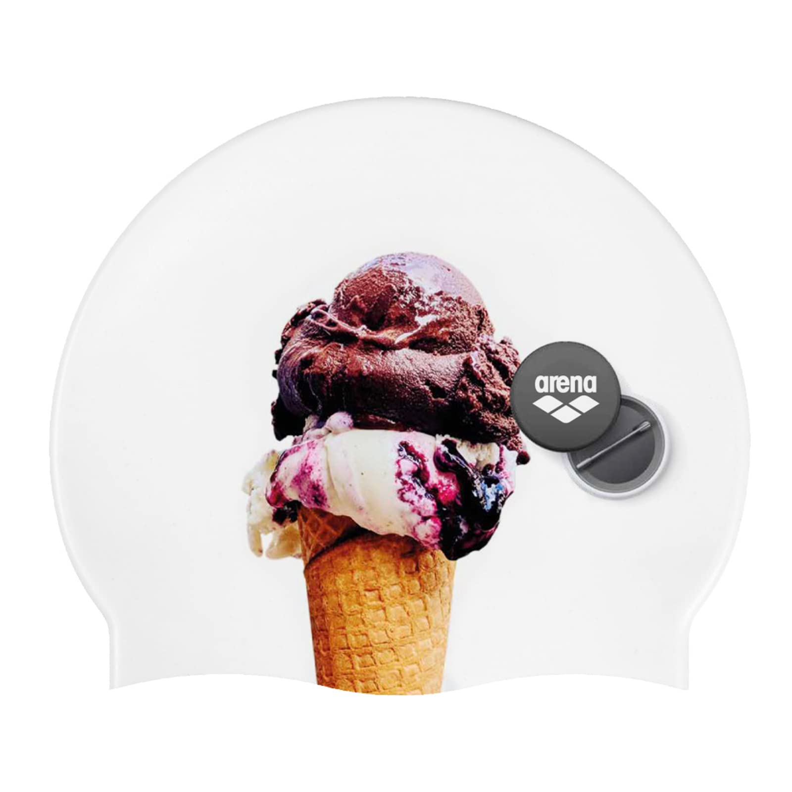 Arenahd Unisex Adult Elastic Silicone Swim Cap For Men Women