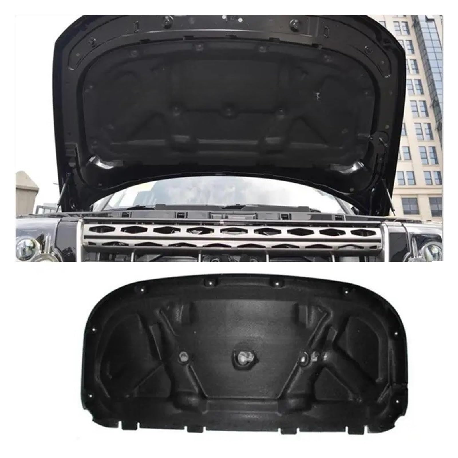 Dlkaddkgf One Color Compatible For Land Rover Discovery 3 Discovery 4 06-16 Heat Sound Insulation Cotton Front Hood Engine Firewall Mat Pad Cover Noise Deadener