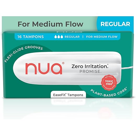 Nua EaseFit Tampons Medium Flow 16 Count