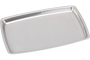 Winco SIZ-11B Stainless Steel Rectangular Sizzling Platter: Perfect for Sizzling Culinary Creations